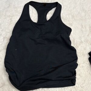 Beyond the Bump Black Racerback Tank Top, M